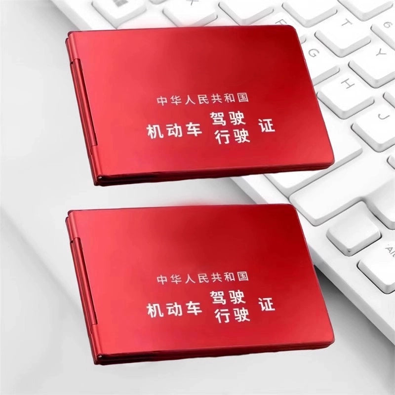 Alüminium Alaşımlı Motorlu Nəqliyyat Vasitəsi Sürücülük Vəsiqəsi Sürücülük Lisenziyası Shell İkisi Bir Arada 2025 Yeni Gələn Sürücü Lisenziyası Sertifikatı Sahibi Mobil Sahibi Çanta