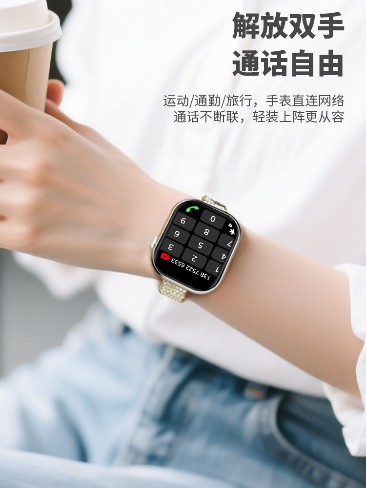 Gufeng 2026 qadınlar üçün yeni ağıllı saat, çoxfunksiyalı, Android telefonlar üçün uyğun, plug-in kart, İnternetə çıxış APP yükləməsi