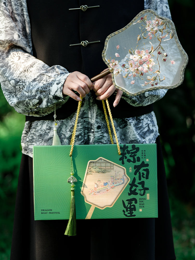 2026 Yeni Əjdaha Qayıq Festivalı Zongzi Hədiyyə Qutusu Boş Qutu Yüksək səviyyəli Milli Stil Qablaşdırma Qutusu Xəmir Xəmiri Duzlu Ördək Yumurtası Əjdaha Qayığı Festivalı Hədiyyə Qutusu