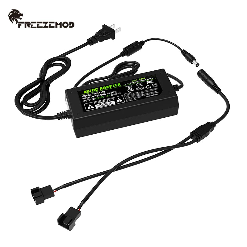 Kompüter su ilə soyudulan xarici enerji təchizatı 220V-dan 12V-dək yüksək gücə malik 5A 3/4pin konnektor açarı su nasosunun su çənini dəstəkləyir