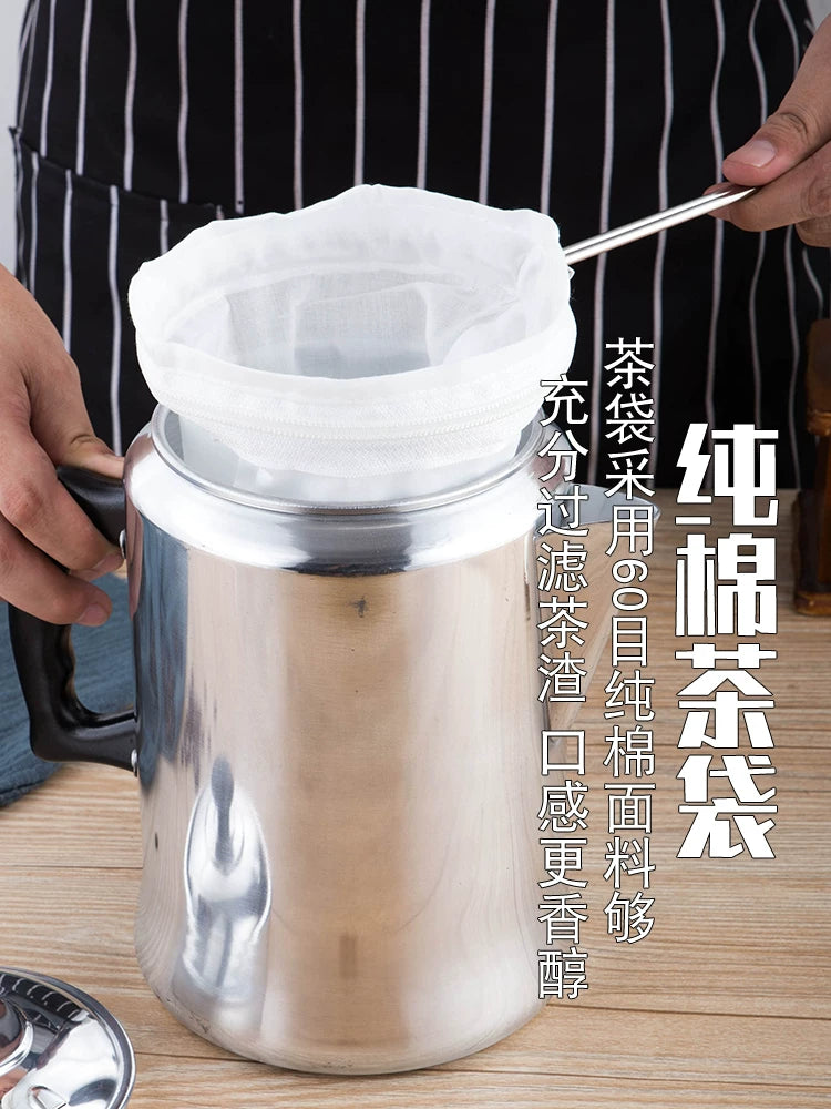 Honq Konq üslublu teh tarik çantası südlü çay filtri çantası corablar südlü çay çay paketi polad üzüklü çay filtri parça filtr dəsti