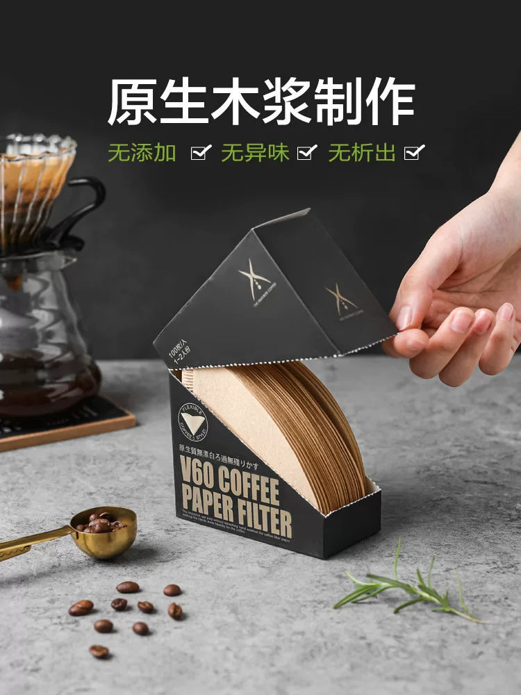 Kawashimaya qəhvə filtr kağızı qəhvə filtri fincanı əl ilə dəmlənmiş qəhvə qabları Moka qazan filtr kağızı v60 asılan qulaq filtri çantası