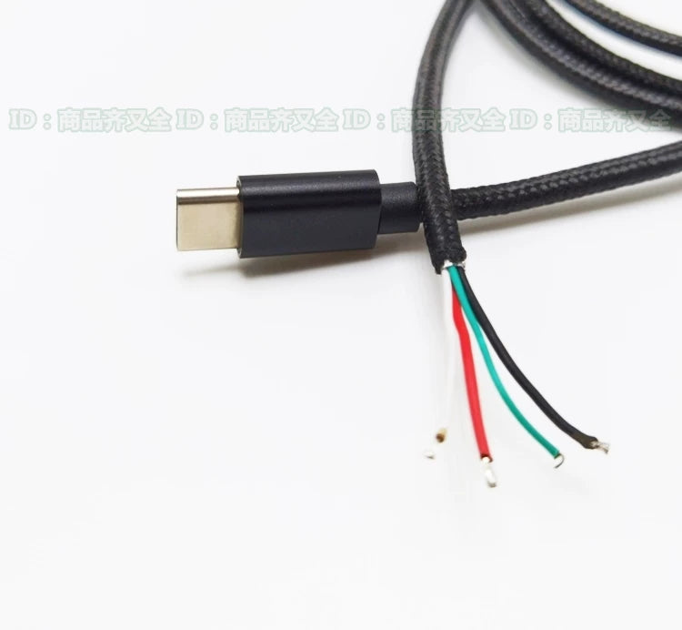 Qalaya batırılmış OTG DIY məlumat kabeli Android Type-c Mikro neylon qoruyucu təbəqə 3 metr yarımfabrikat əl işi