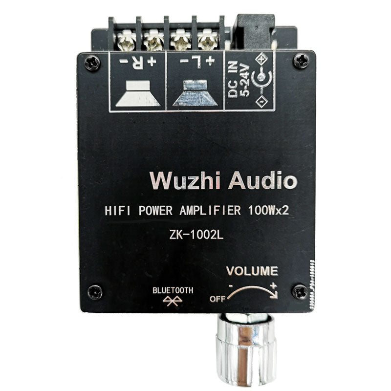 100W*2 mini versiya 50W80W yüksək güclü 5.0 Bluetooth güc gücləndirici lövhəsi, səs düyməsini tənzimləmək üçün düymə ilə 1002L