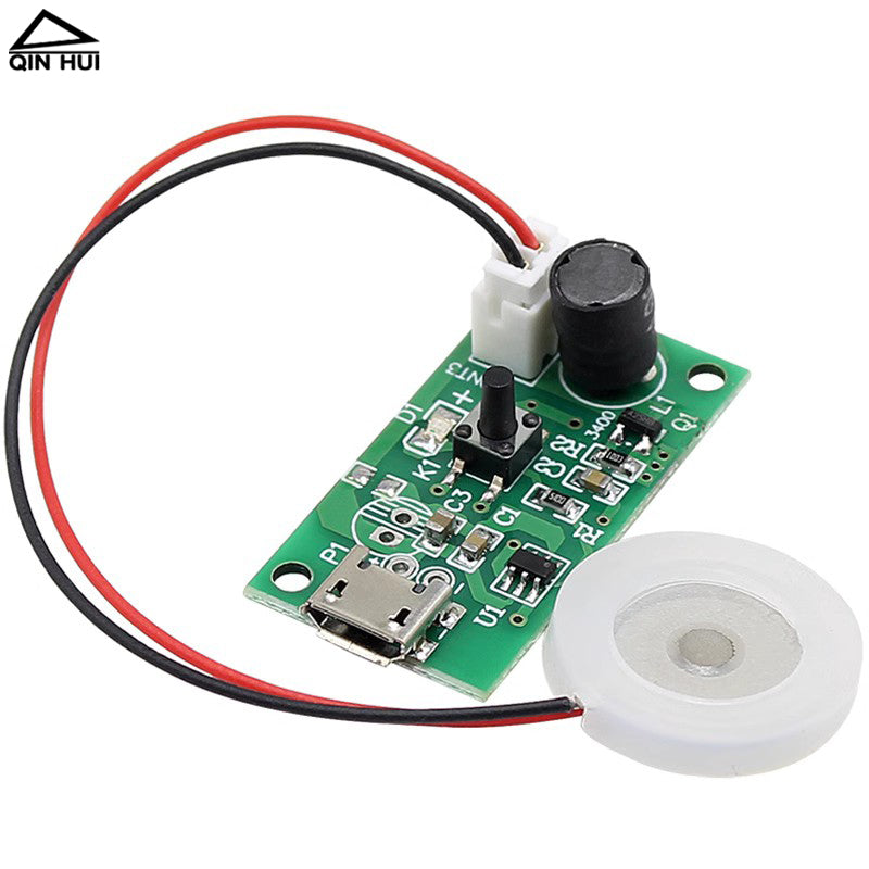 16 mm atomizator vərəqi ultrasəs USB nəmləndirici sprey modulu DIY mikro məsaməli çevirici vərəq salınım vərəqi sürücü lövhəsi 5V