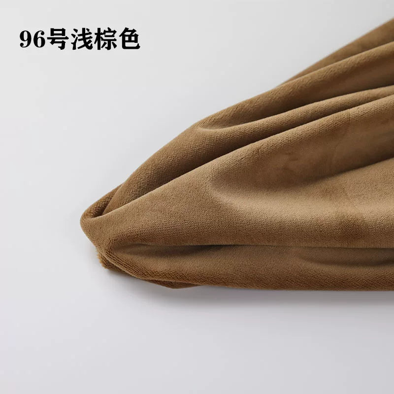 Kristal məxmər super yumşaq 1mm kukla DIY əl işi qısa saç dəri parça oyuncaq məxmər kukla paltarları üçün