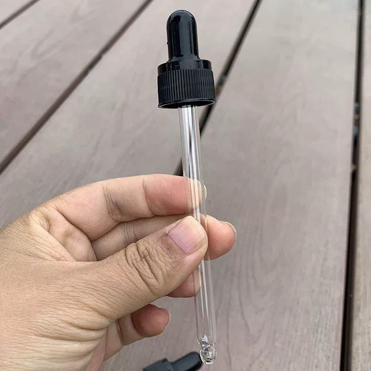 18 diş damcı üzük qara rezin baş damcısı efir yağı şüşəsi aksesuarları yb şüşəsi doTERRA şüşəsi üçün uyğun yivli üzük damcı qapağı