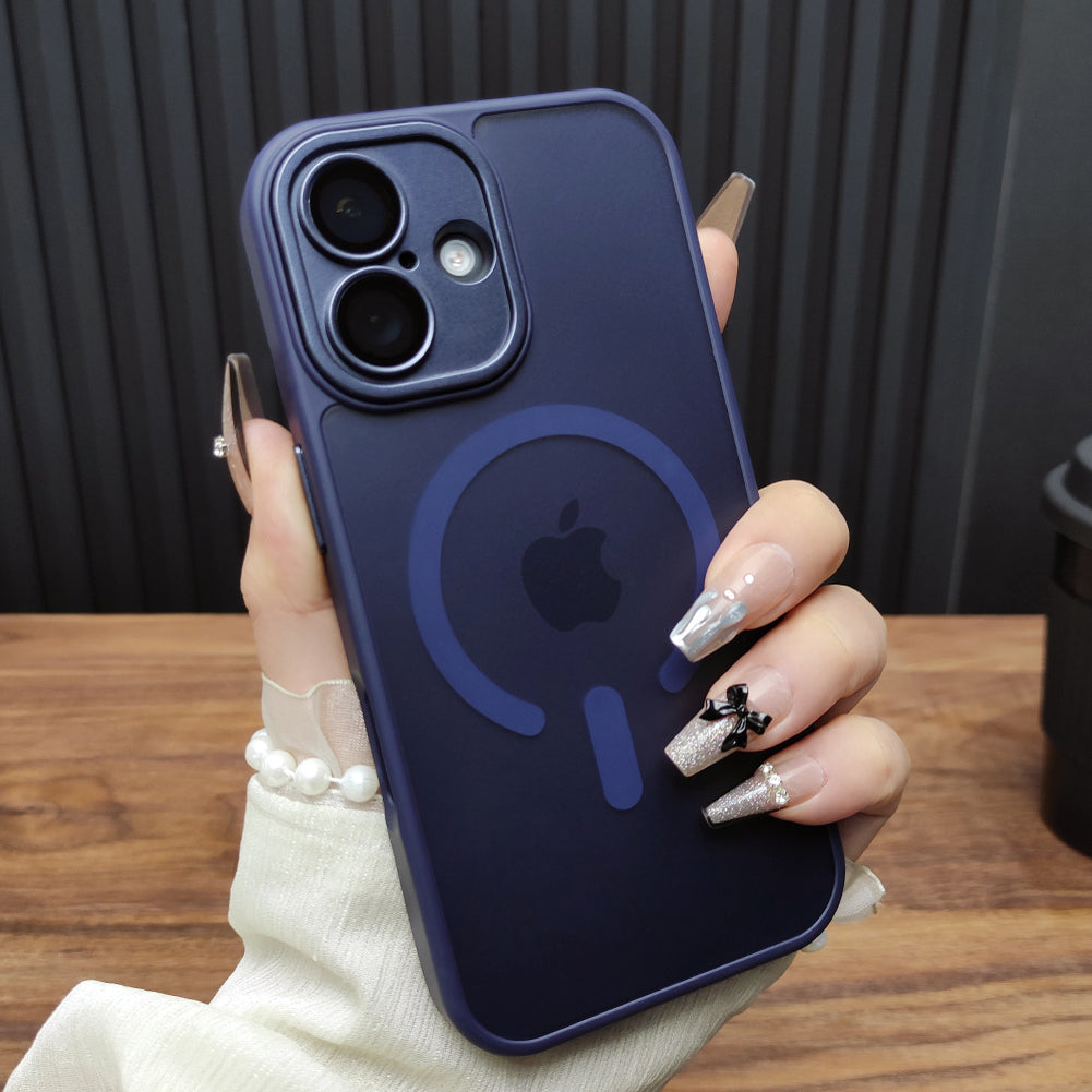 Apple 17ProMax mobil telefon qutusu üçün uyğundur iPhone16 lens filmi 14Plus dəri hiss edən tutqun 13 Maqnit doldurma 12 Yeni stil 15 Hər şey daxil qoruyucu örtük 11 Qaranlıq Gecə Bənövşəyi B68