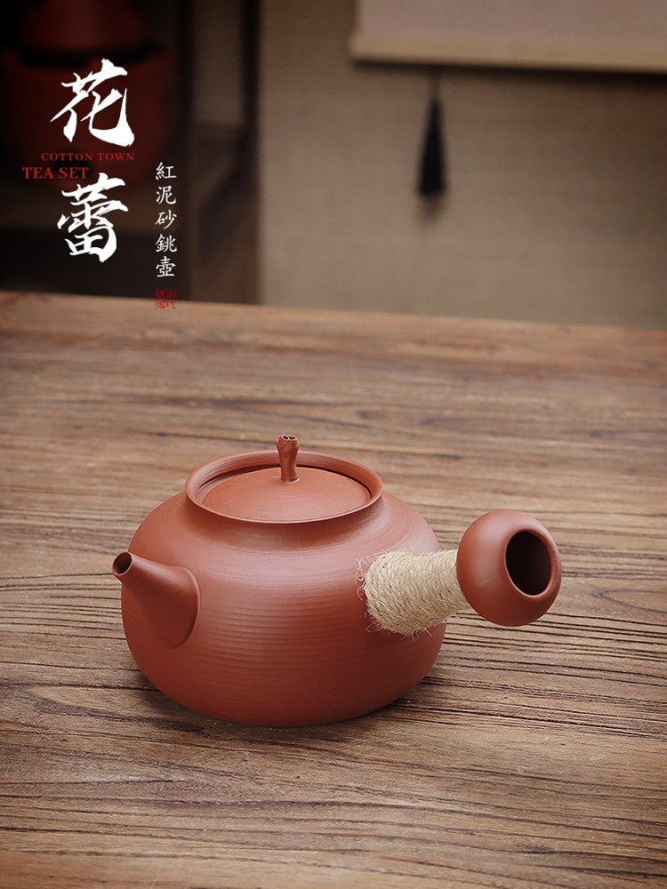 Chaozhou qırmızı palçıq qum çaydanı iki məqsədli kömür sobası çay hazırlamaq üçün soba ətrafında açıq məişət elektrik sobası məftilli elektrik qazanı Chaoshan kiçik soba