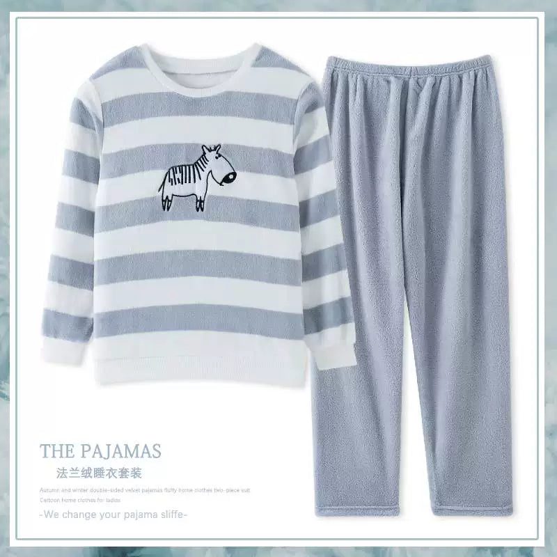 cütlük pijama dəsti qış qadın kişilər pijama ev geyimləri pijama