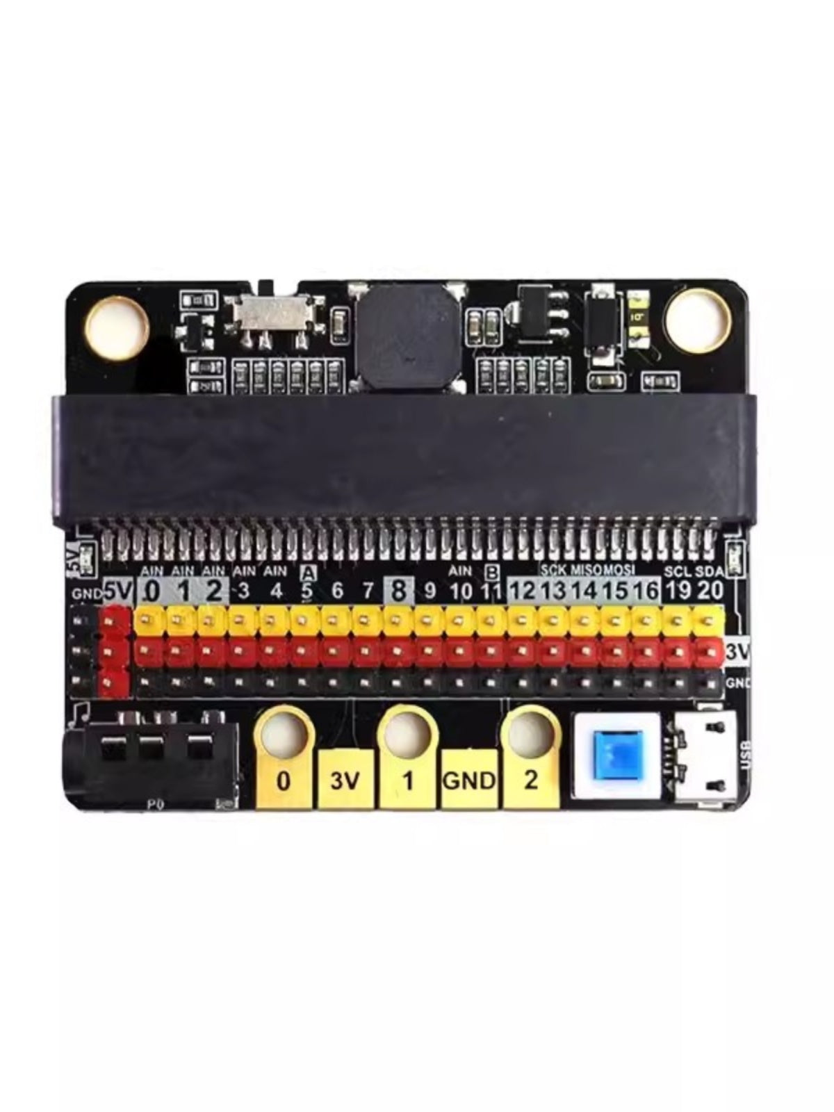 Mikro: bit genişləndirmə lövhəsi mikrobit adapter lövhəsi IO BIT V2 genişləndirmə lövhəsi müxtəlif proqramlaşdırma proqramlarını dəstəkləyir