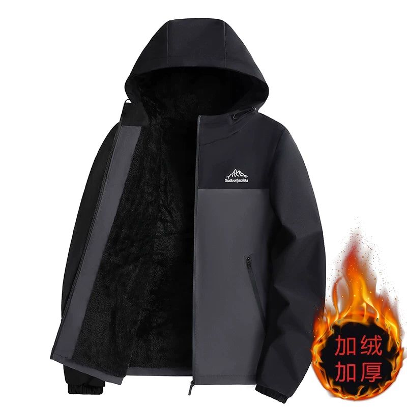 Kişilər üçün yaz və payız üst geyimləri: Dəbli və çoxfunksiyalı dayaqlı gödəkçə, külək və suya davamlı, nazik və boş forma