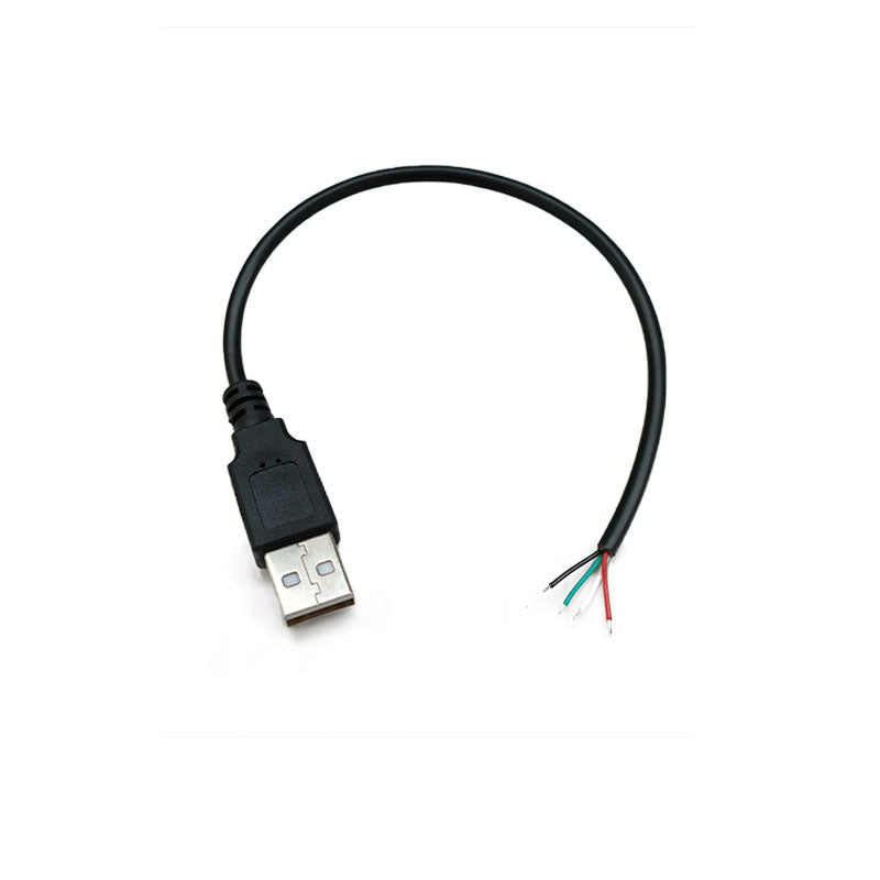 USB2.0 kişi baş xətti tək başlıq 2 nüvəli dörd nüvəli beş nüvəli məlumat kabeli DIY şarj kabeli 2A3A5A yüksək cərəyan