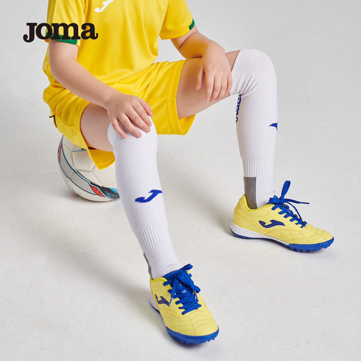 Joma Homer Futbol Corabları Uşaq orta baldırı sürüşməyən futbol məşq corabları dəsmal altlıqlı qısa borulu peşəkar idman corabları