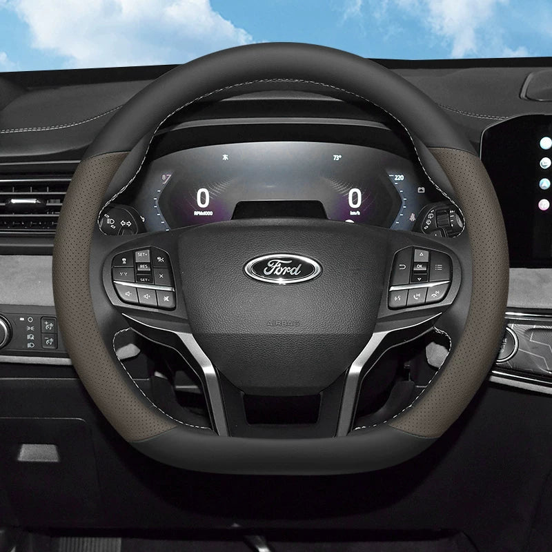 2024 Ford Explorer Steering Wheel Cover, Ultra-thin, Special Kunlun Pinnacle Edition, Anti-Slip, Suitable for All Seasons