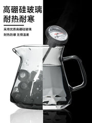 Qianye Qəhvə Obsidian Brilyant Formalı Əl Döküm Ortaq Qazan Filtr Kuboku Əlçəkən Bulud Qəhvə Dəsti
