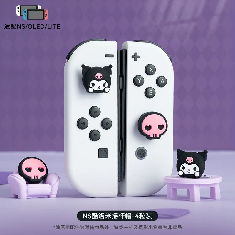 Jixiang ps5 sapı rokçu qapağı ns pro tutacağı düymə qapağı ns2 sapı silikon qoruyucu örtük HelloKitty