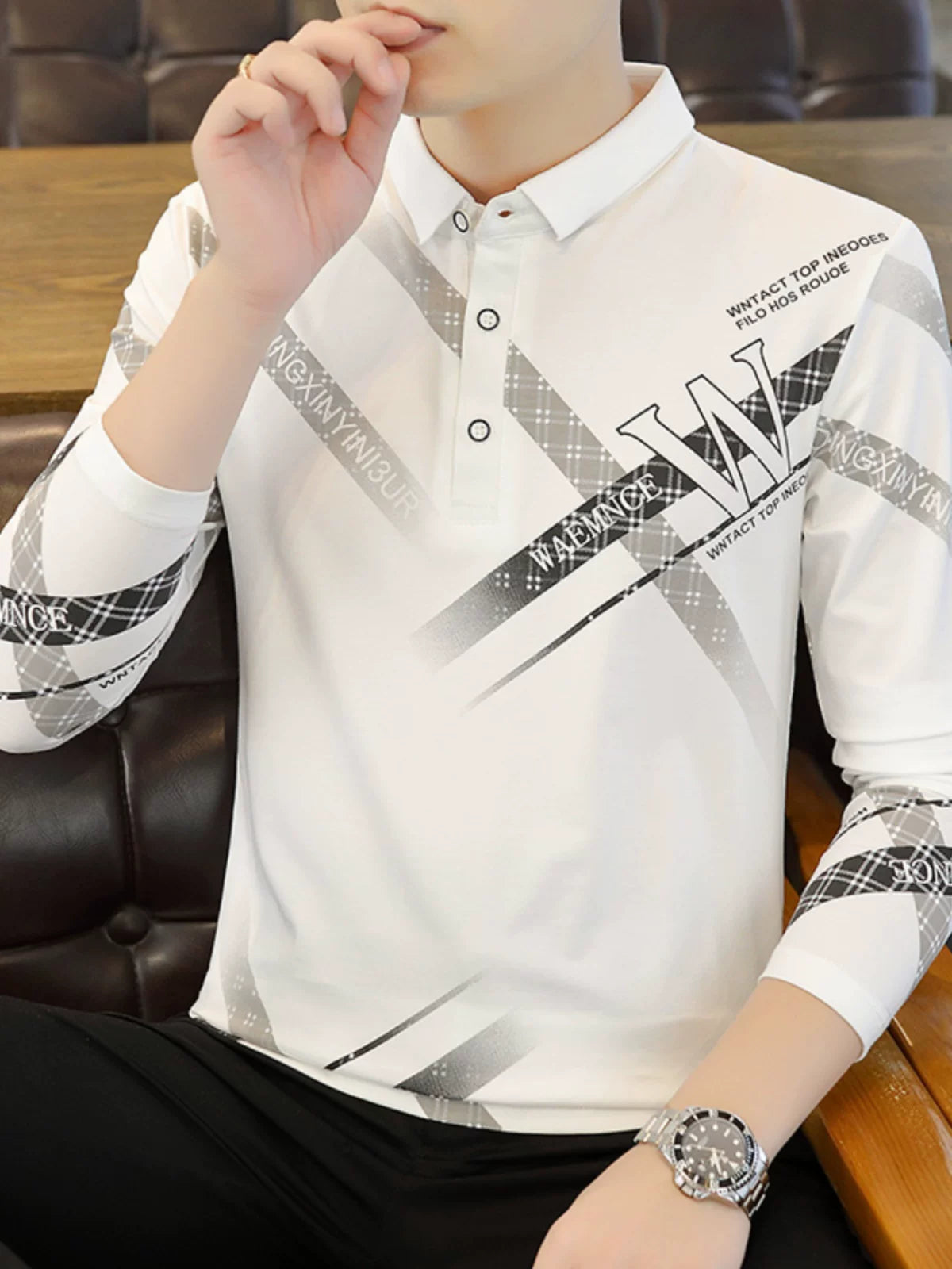 2026 Yay Yeni Kişi Pambıq Qısaqol T-Shirt Trendy Led POLO Köynək Kişi T-shirti Çaplı T-shirt Geyimi