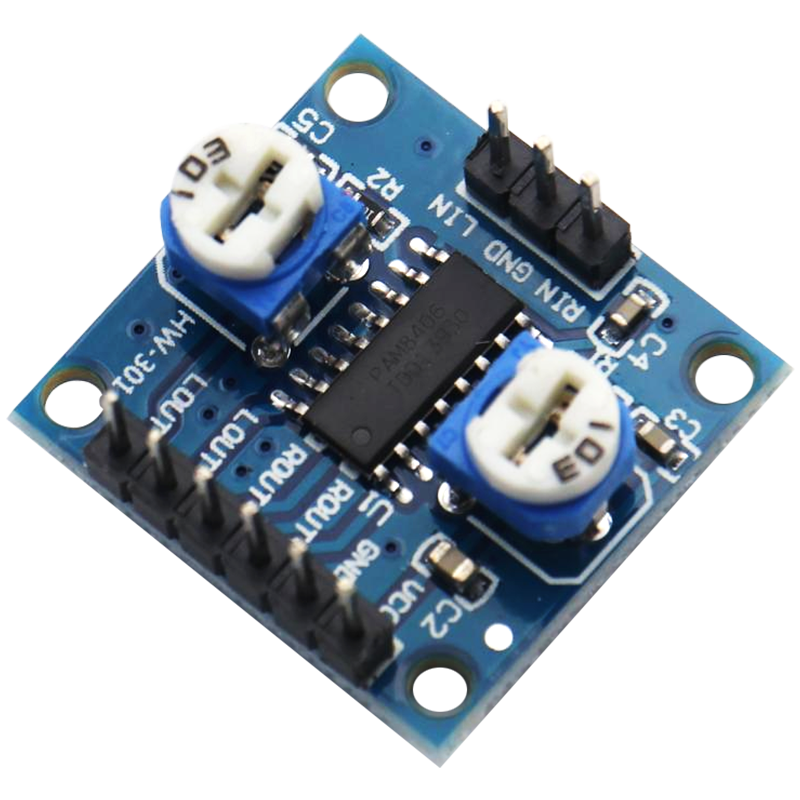 PAM8406 rəqəmsal güc gücləndiricisi lövhəsi güc gücləndiricisi modulu diy 5Wx2 səssiz stereo səssiz, həcm potensiometri