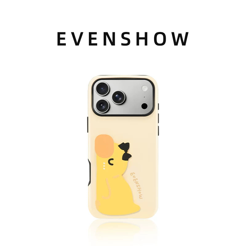 EVENSHOW2026 yeni unikal və super gözəl görünüşlü stendli mobil telefon qutusu, iPhone17promax seriyası Apple 16/15 niş yüksək səviyyəli qoruyucu örtük üçün uyğundur, sevimli və qabığa dəyməz