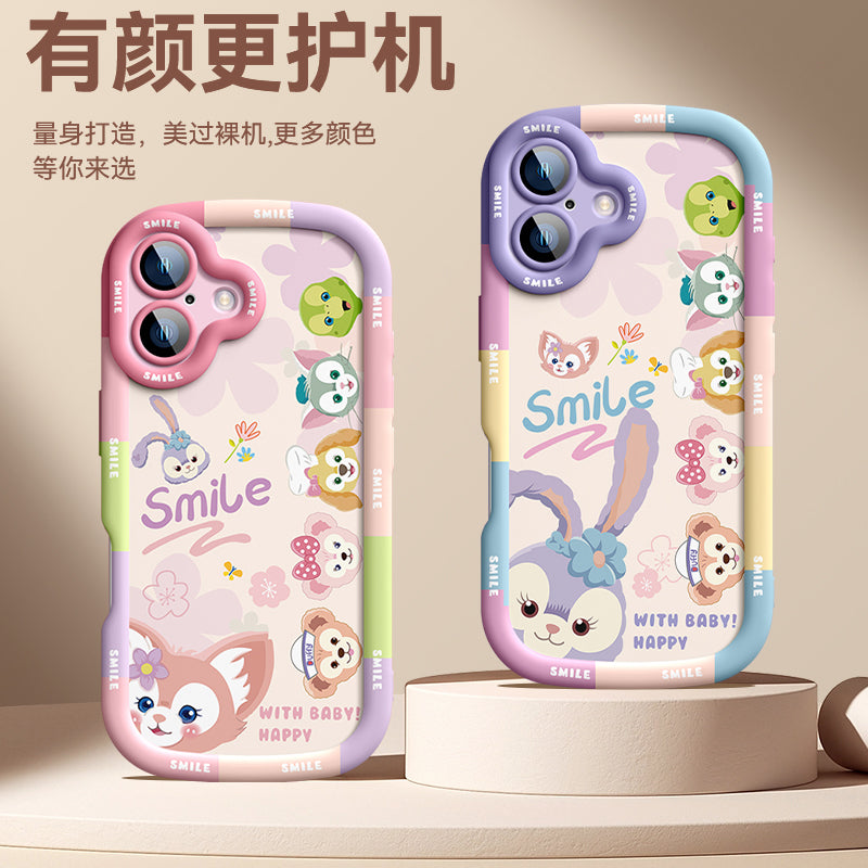 Huaying Lina Belle Apple 17pro mobil telefonu üçün uyğundur iPhone16promax Disney yeni 15 puf silikon 13 super isti 14 internet ünlü plus star dew 12 cizgi filmi maks trend