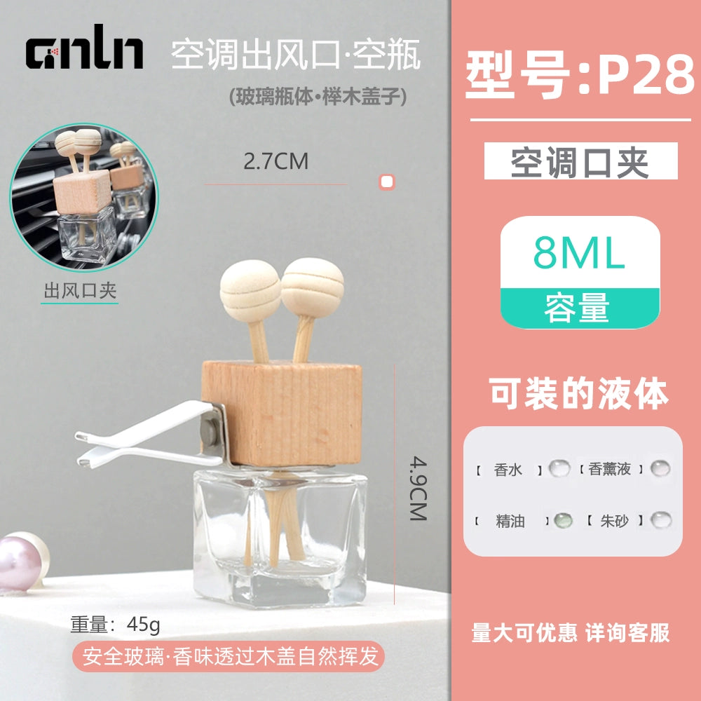 5 Ml10ml Avto Ətir Saxlama Şüşə Aromaterapiya Kulonu Kiçik Butulka Efir Yağı Ətir Şüşəsi Boş Şüşə Butulka Avtomobil Kulonu