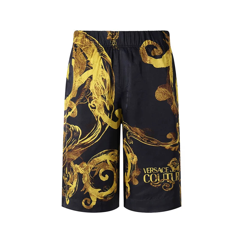 Versace VJC Kişilər üçün Boş Fit İdman Gündəlik Şalvar Şort Çimərlik Şortları Capri Şalvar 76GAD17W NS411