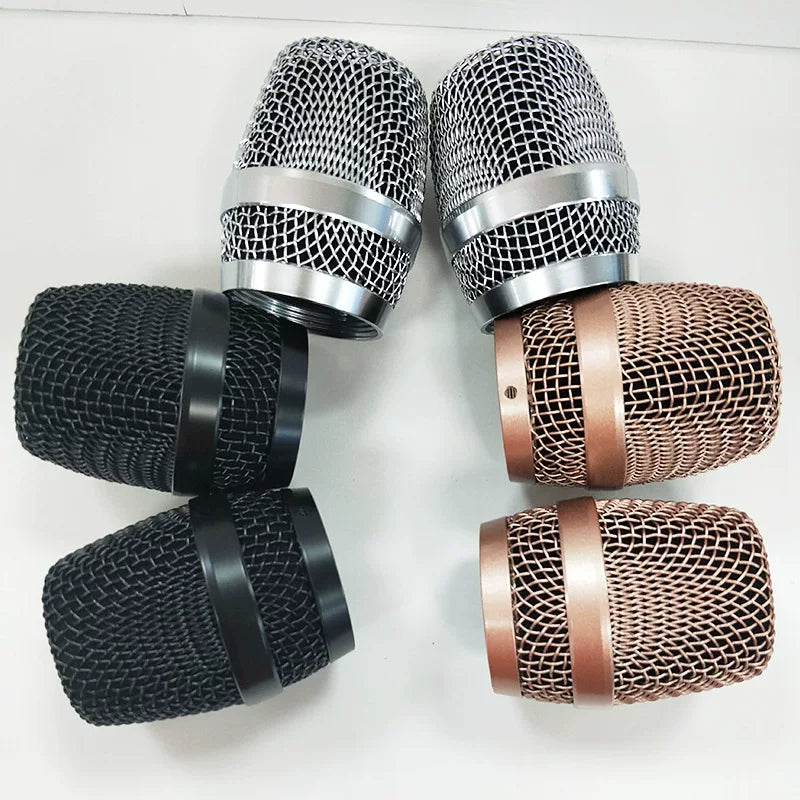 Simsiz mikrofon mesh baş mikrofon qapağı mikrofon aksesuarları baş simsiz metal mesh qapaq mesh baş KTV mikrofon qapağı polad qaynaq mesh