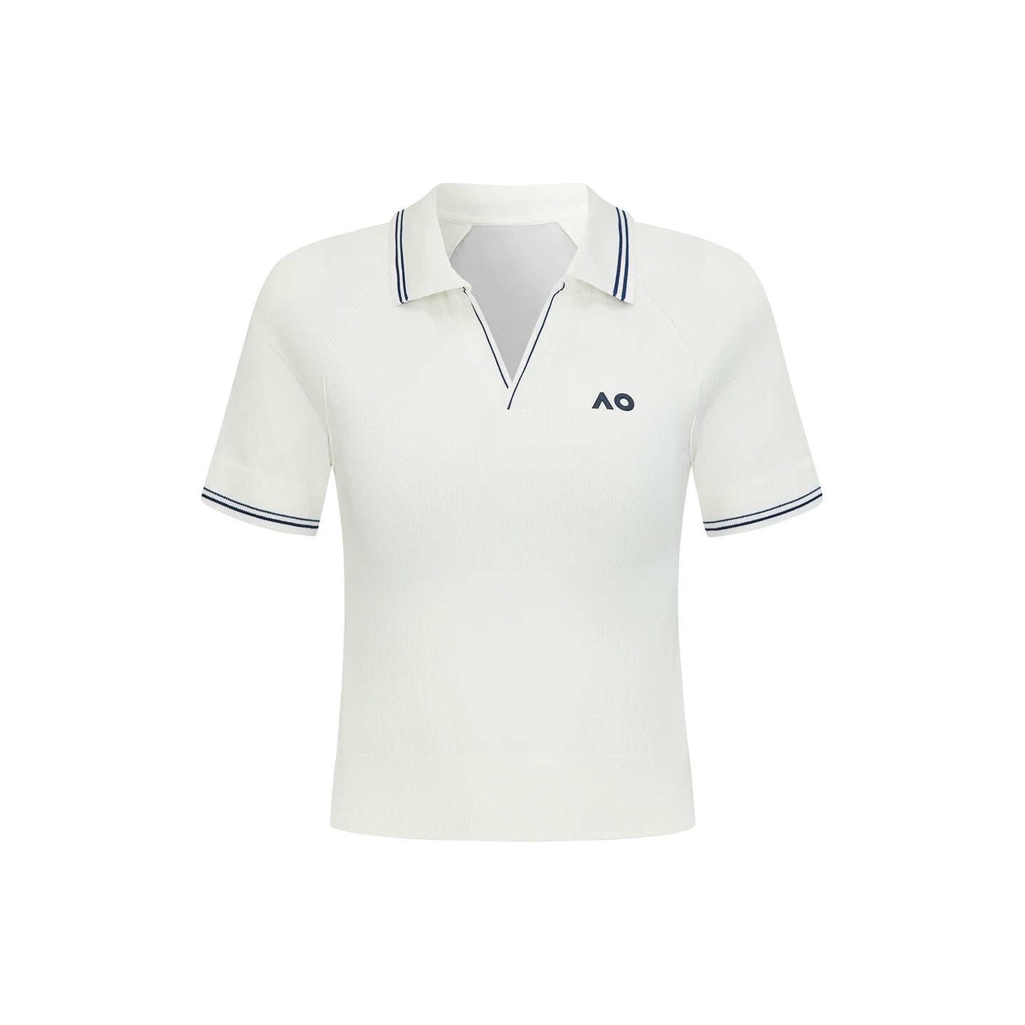 AO Australian Open idman POLO köynəyi klassik bir parça toxunmuş bir fincan qısaqol qadın tennis yaxası qaçan nazik köynək