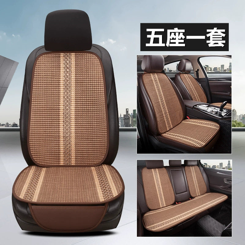 Avtomobil Oturacaq Yastığı Tək Parça Əsas Sürücü Oturacağı Tək Sürücü Otağı Tək Oturacaq Örtüsü Buz İpək Kətan Bütün İl Boyu Neytral Kreslo Yastığı