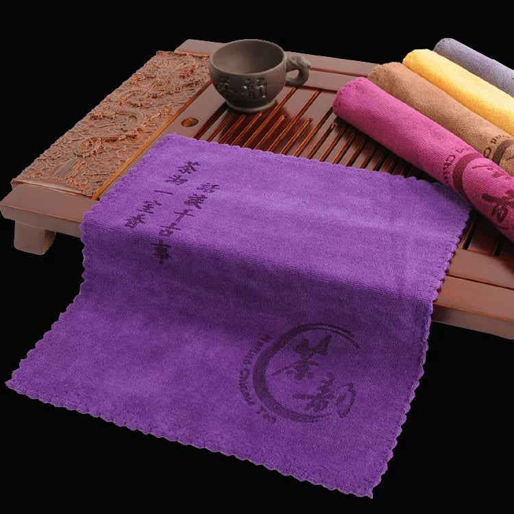 Çay dəsmalı xüsusi dəsmal pambıq və kətan çay süfrəsi Çin üslublu Zen çay dəsti aksesuarları su uducu böyük qalınlaşmış çay dəsti