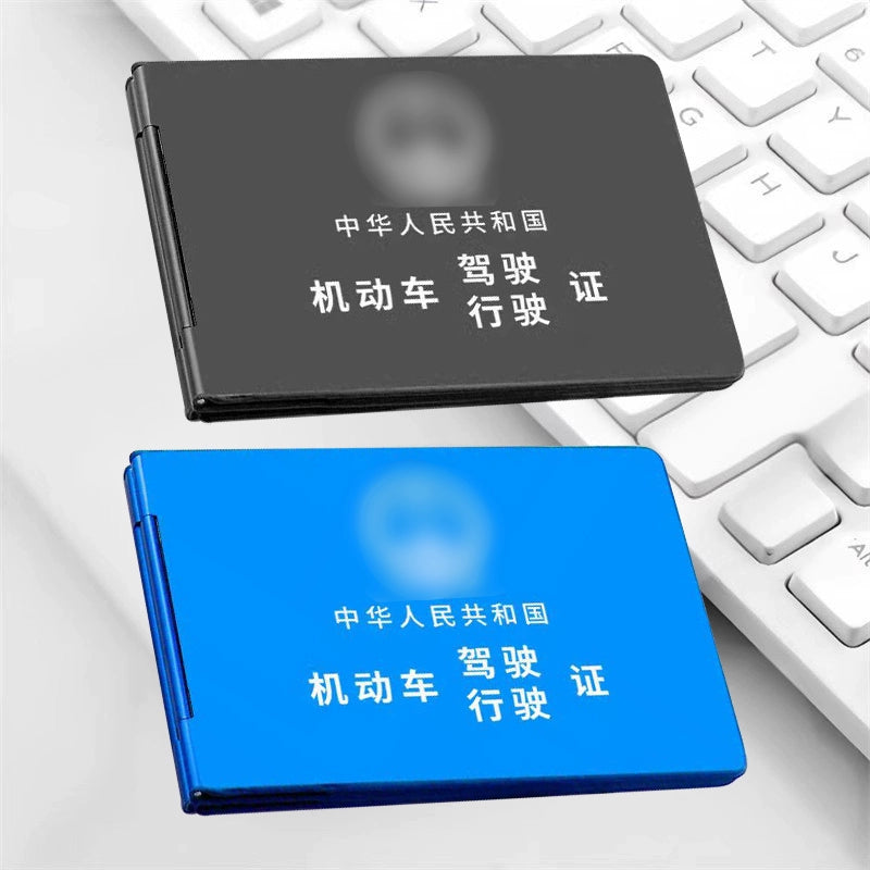 Alüminium Alaşımlı Motorlu Nəqliyyat vasitəsi Sürücülük Vəsiqəsi və Avtomobil Qeydiyyatı Kartı Çantası İkisi Bir Arada 2025 Yeni Model Sürücü Lisenziyası Sənəd Sahibi Kart Sahibinin Çantası