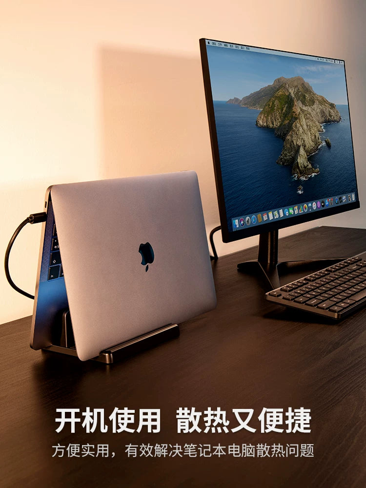 Luwei Noutbuk Şaquli Stend Noutbuk Soyutma Şaquli Saxlama Planşet İkisi Bir Arada Xüsusi Dəstək Rəf Tutucu Asma MacBook iPad Ofis İş masası İş yeri