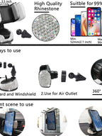 27 ədəd Bling Avtomobil Aksesuarları Dəsti, Sükan Çarxı Qapağı Dəsti