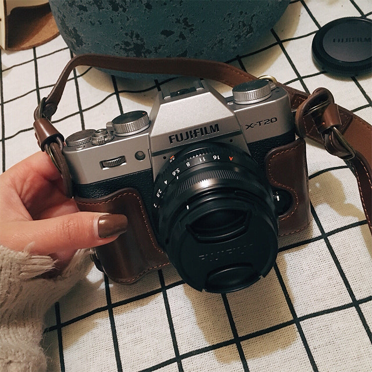 Fuji XT30 kamera çantası XM5 XT50 XA7 XA5 X100V XT4 dəri çanta XS10 baza XS20 üçün uyğundur