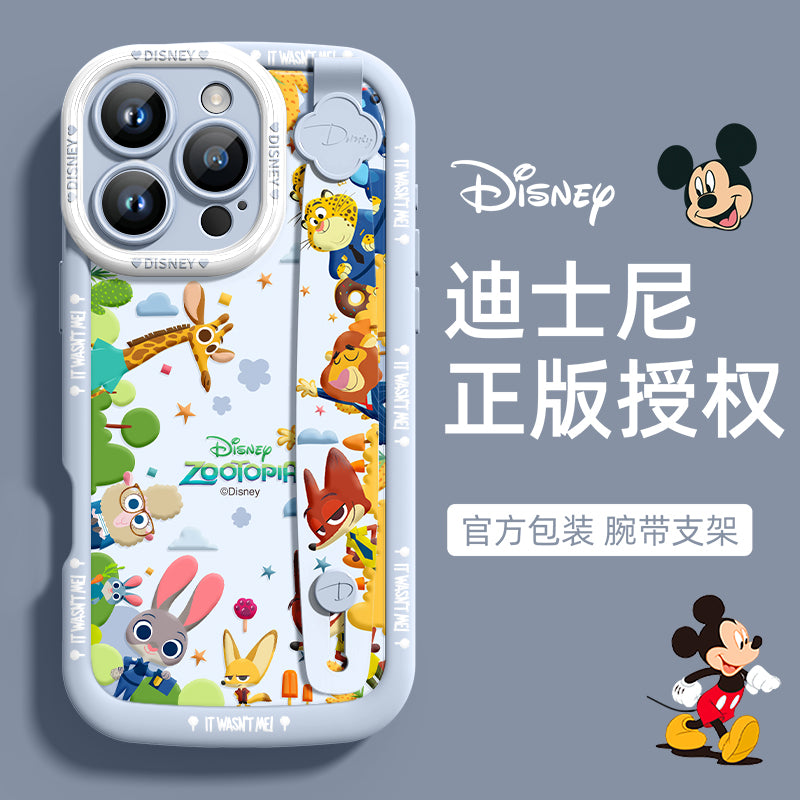Orijinal Disney Apple 17 mobil telefon qutusu üçün uyğundur, yeni silikon qolbaq iphone16promax yıxılmağa qarşı qoruyucu qabıq 15 yaradıcı cizgi filmi heyvan super isti 14plus qadın cütlük yüksək səviyyəli hissi
