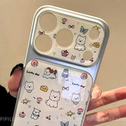 iPhone17pro Apple 17promax mobil telefon qutusu yeni 17 qabaqcıl 15 hər şey daxil 14 qadın 16 sevimli PRO payız əleyhinə pm əyləncə dəsti üçün uyğun olan yüksək görünüşlü sevimli ev heyvanı West Highland iti