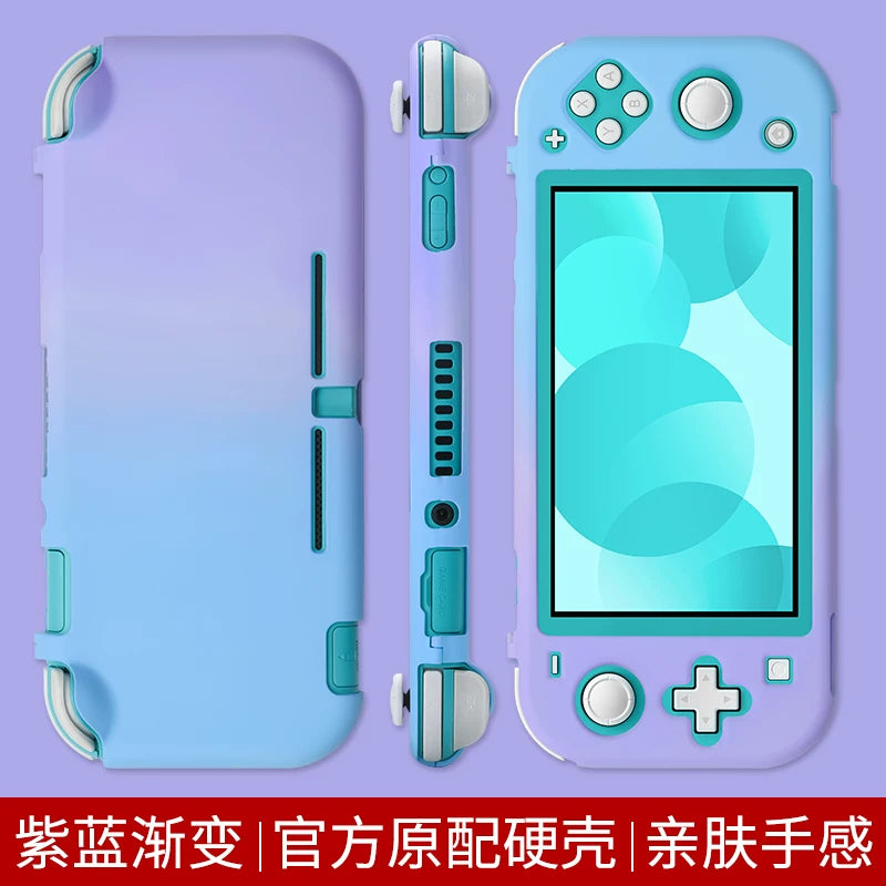 Youchengbang switch lite qoruyucu qabıq, Nintendo nsl üçün uyğun olan hərtərəfli əhatəli qabıq şəffaf sərt qabıq ns ultra nazik inteqrasiya olunmuş silikon tutacaq örtüyü oyun konsolu aksesuarlarının sahibi