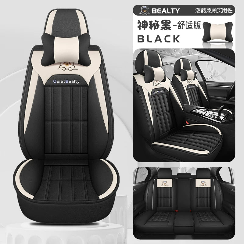 Qış üçün peluş avtomobil oturacağı yastıqları, tam örtüklü avtomobil oturacağı üzlükləri, qalınlaşdırılmış və qış üçün isti, rahat qısa peluş oturacaq yastıqları