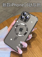 Apple iPhone 16 üçün uyğundur, iPhone 11/12/13/14 Pro Max üçün zərbəyə davamlı silikon korpus, i15 Plus üçün yeni maqnit linza tam örtük, kişilər və qadınlar üçün yüksək keyfiyyətli elektrokaplamalı cüt ultra nazik şəffaf yumşaq korpus.