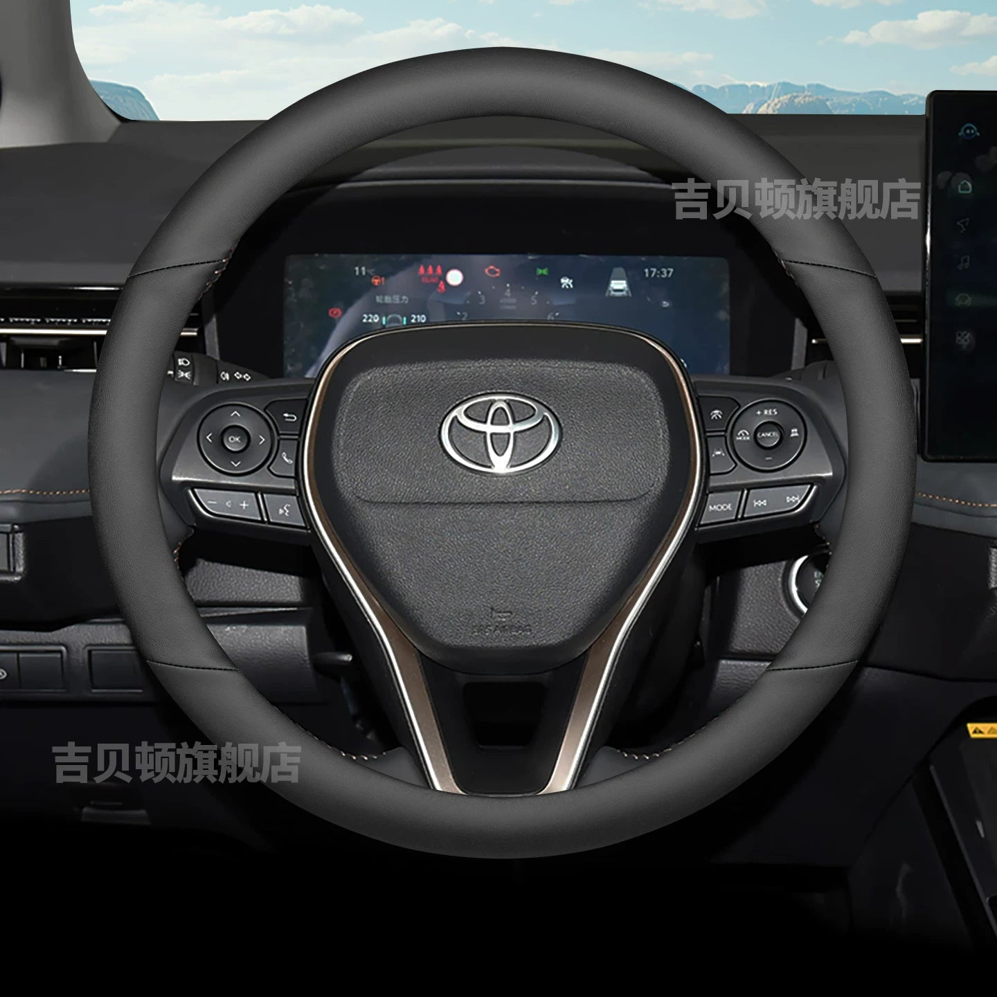 2026 Toyota Corolla/Levin L steering wheel cover, genuine leather, top layer cowhide, non-slip, sweat-resistant, for all seasons.