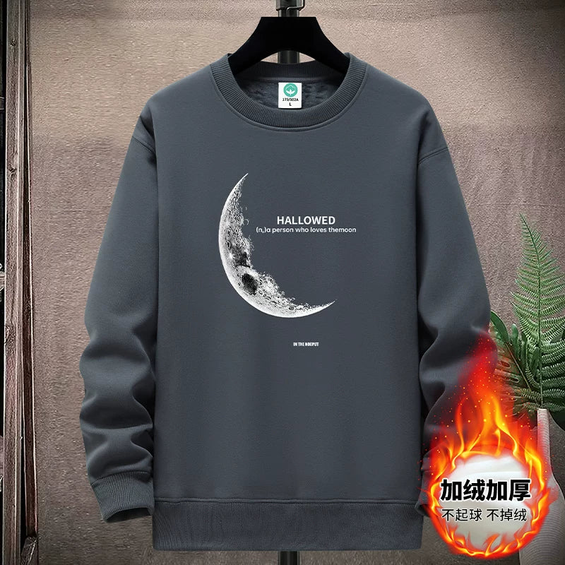 Yeniyetmələr və tələbələr üçün payız/qış təmiz pambıqdan hazırlanmış yun yaxalıqlı sviter, boş oturan gündəlik kazak alt qatı, qalın və isti top