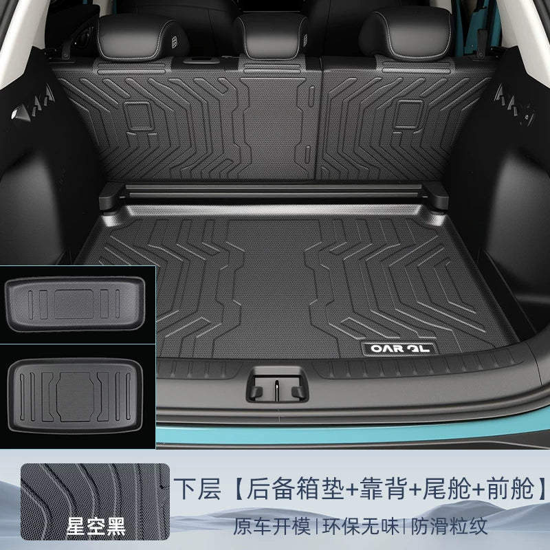 25 BYD Hiace 05EV Xüsusi Baqaj Döşəməsi TPE Quyruq Qutusu Döşəməsi Ön və Arxa Avtomobil Aksesuarları 05