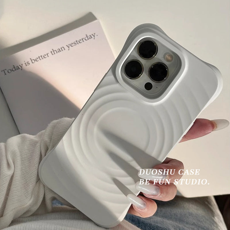 iphone17promax apple 16pro cib telefonu üçün uyğun düz rəngli yüksək səviyyəli maqnit dalğası dairəsi 15promax yeni qadın 14pro Yapon və Koreya 12pro yaradıcı 13pro əyləncə 11