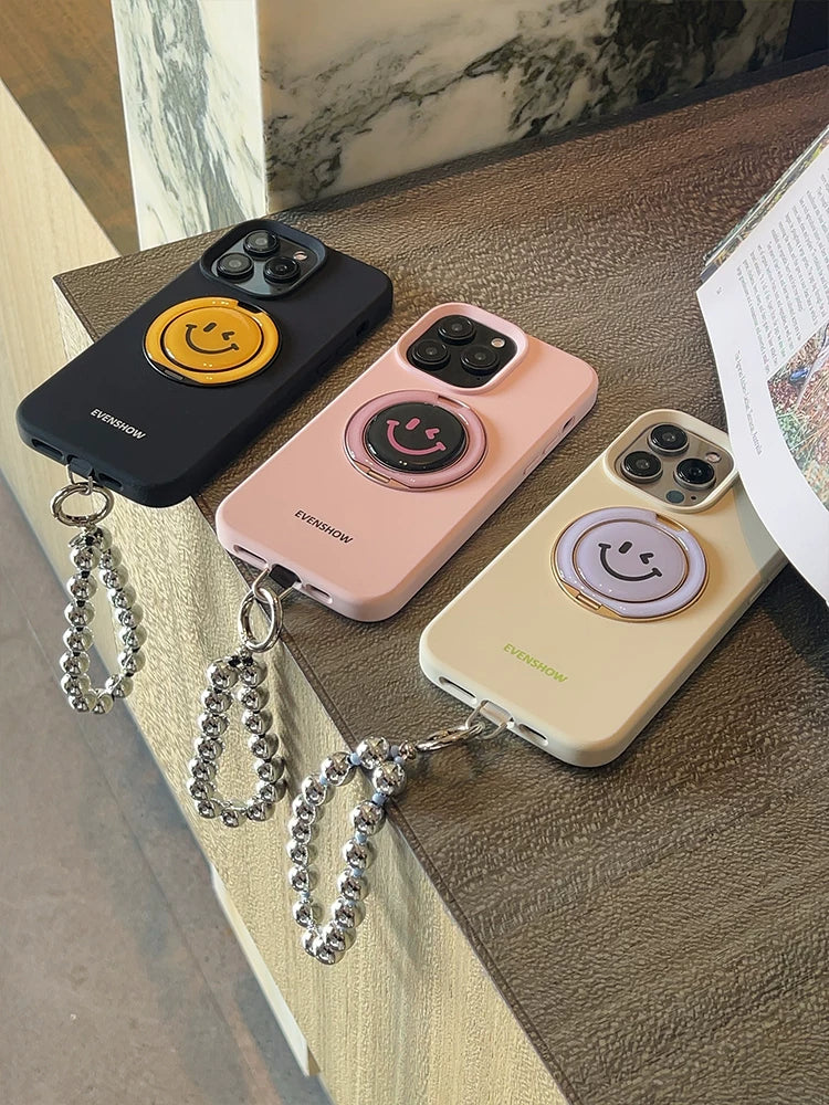 [Deng Ziqi ilə eyni model] EVENSHOW Apple 17AIRiPhone16promax15plus14/13 üçün uyğun stendli yeni maye silikon mobil telefon qutusu