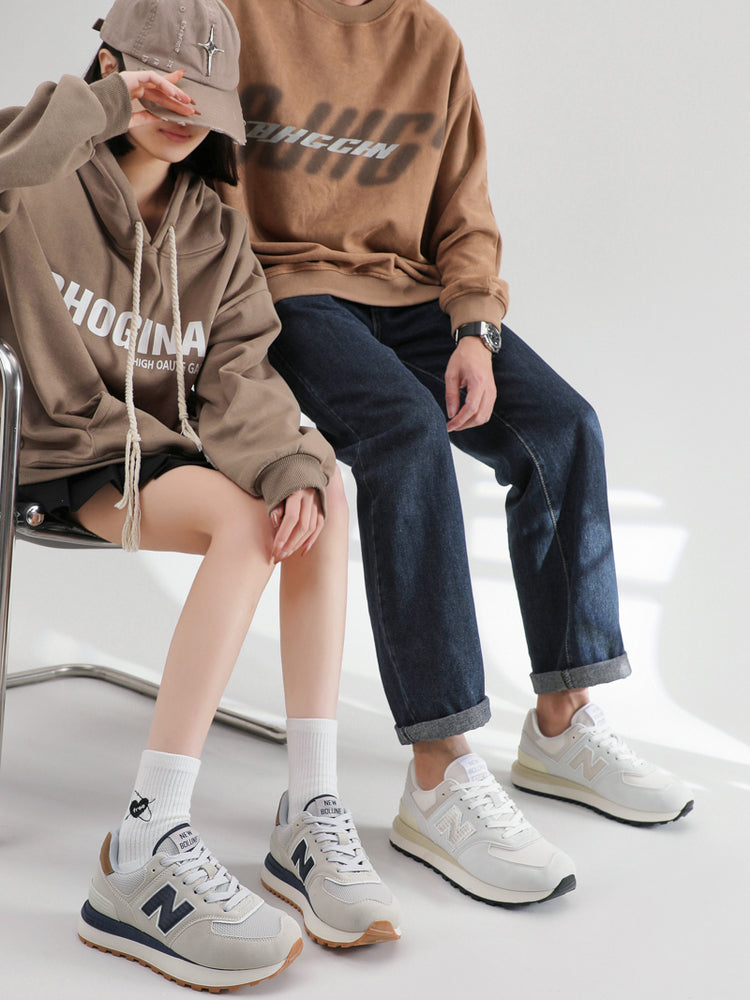 New Balance qadın ayaqqabıları U574LG gündəlik idman ayaqqabıları, kişi ayaqqabıları 25 payız/qış ən çox satılan hündürdaşıyan qaçış ayaqqabıları, rəsmi orijinal mağaza.