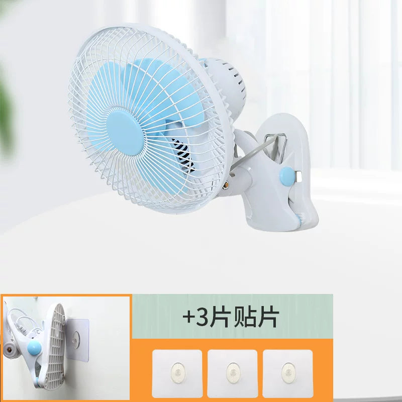 Kiçik elektrik ventilyatoru elektrik ventilyatoru yataqxana çarpayı ventilyatoru ev klipi fanatı çarpayının yanında işıq səsi divardan asılan ofis masası döşəməsi