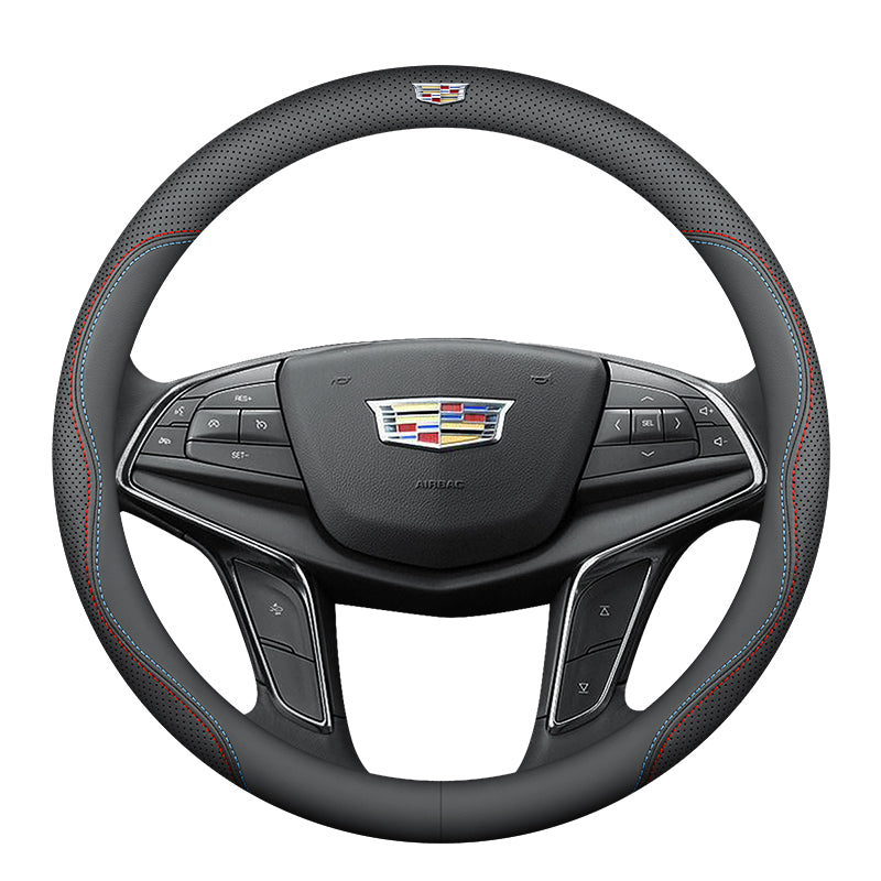 Cadillac steering wheel cover, genuine leather, IQ, Ryoma, XTS, ATS/SLS/SRX/CTS, ultra thin model.