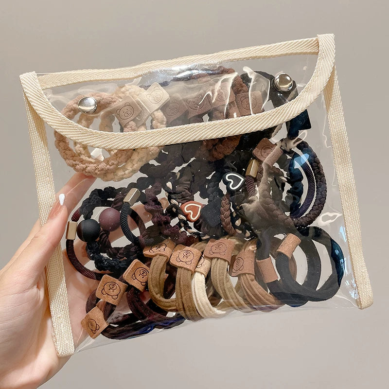 Qadınlar üçün yüksək keyfiyyətli saç bağı, 2026-cı il yeni stili, premium saç aksesuarı, at quyruğu saç bəzəyi, böyüklər üçün dəri çanta