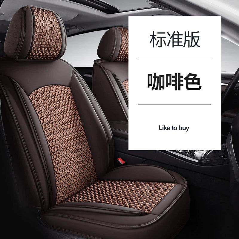 Avtomobil Oturacaq Yastığı Bütün İl Boyu Neytral Tam Qapalı Dəri Oturacaq Örtüsü Avtomobil Oturacaq Ölçüsü 2025 Yaz və Yay Xüsusi Oturacaq Örtüsü